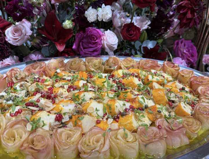 Haddock com Rosas de Maçãs