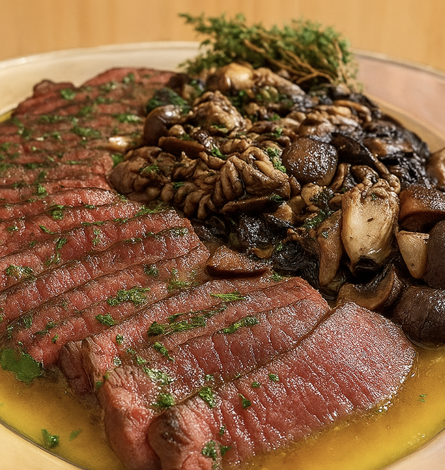 Roastbeef de filé — refratário de vidro (serve 6)